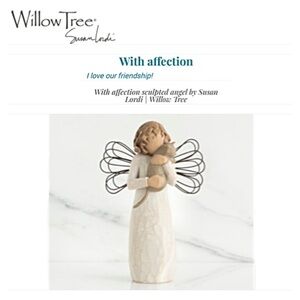 WILLOW TREE “With Affection - I Love Our Friendship” Susan Lordi ANGEL FIGURINE